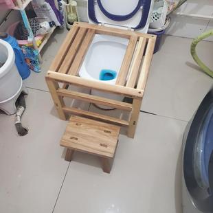 马桶改蹲便凳蹲坑神器坐厕变蹲厕坐便改蹲便器蹲坑式 两用实木支架