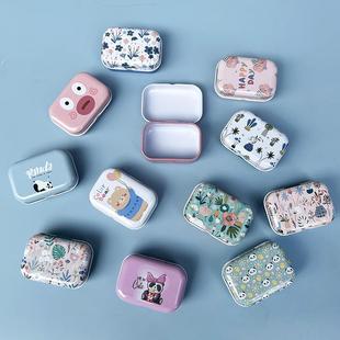 首饰糖果田园铁罐 精致马口铁盒子随身铁质收纳盒复古迷你便携式