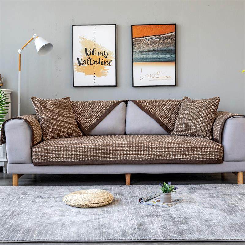 新中式沙发垫坐垫防滑坐垫新款2025年高档加厚棉麻布艺亚麻实木,居家布艺,沙发垫,淘宝优惠券,粉丝福利购,淘宝优惠卷