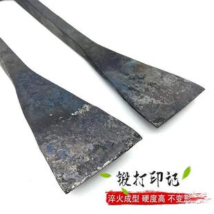 园林农用两齿锄头农具全钢挖土种地挖地翻地开垦松土二齿耙子钉耙