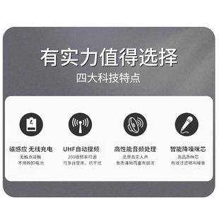 InAndOn音王M6话筒无线麦克风一拖二卡拉OK磁感充电手持家用舞台