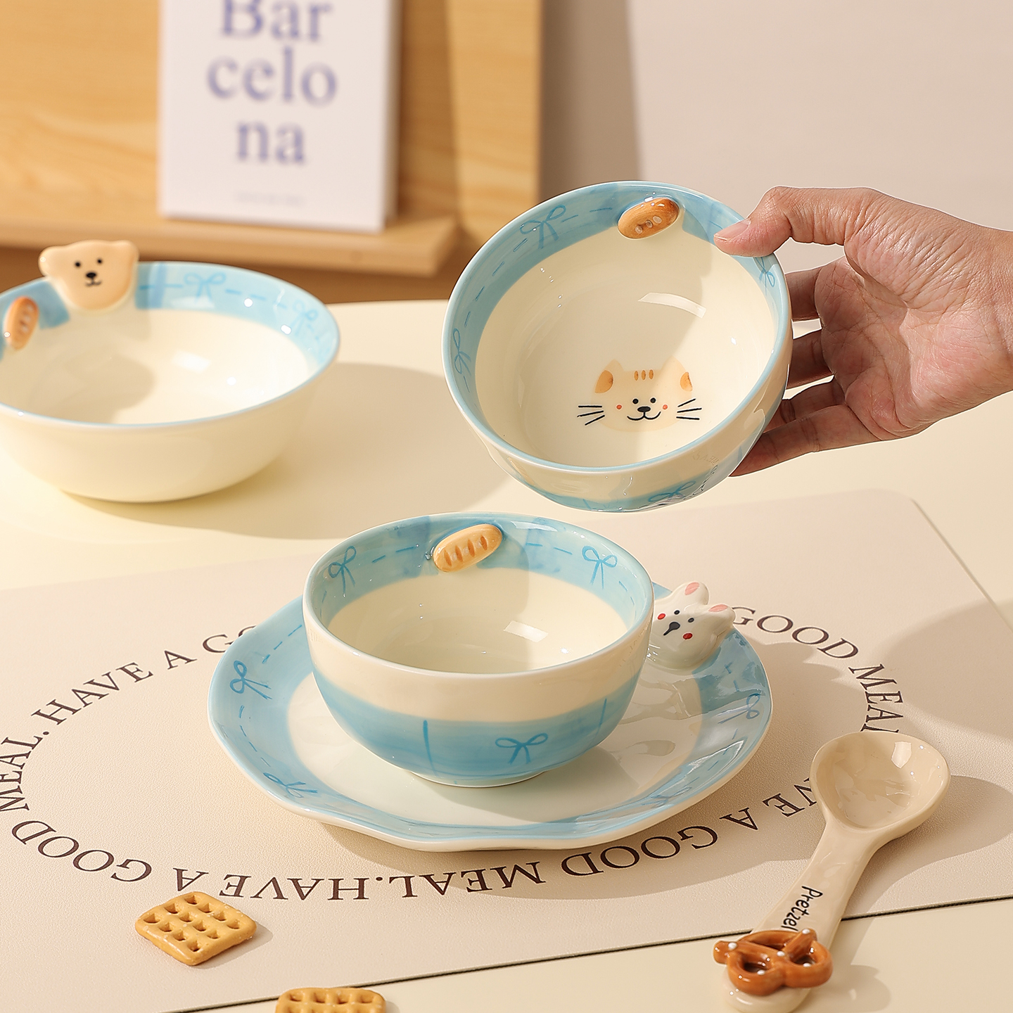 甜欧尼釉下彩餐具可进洗碗机