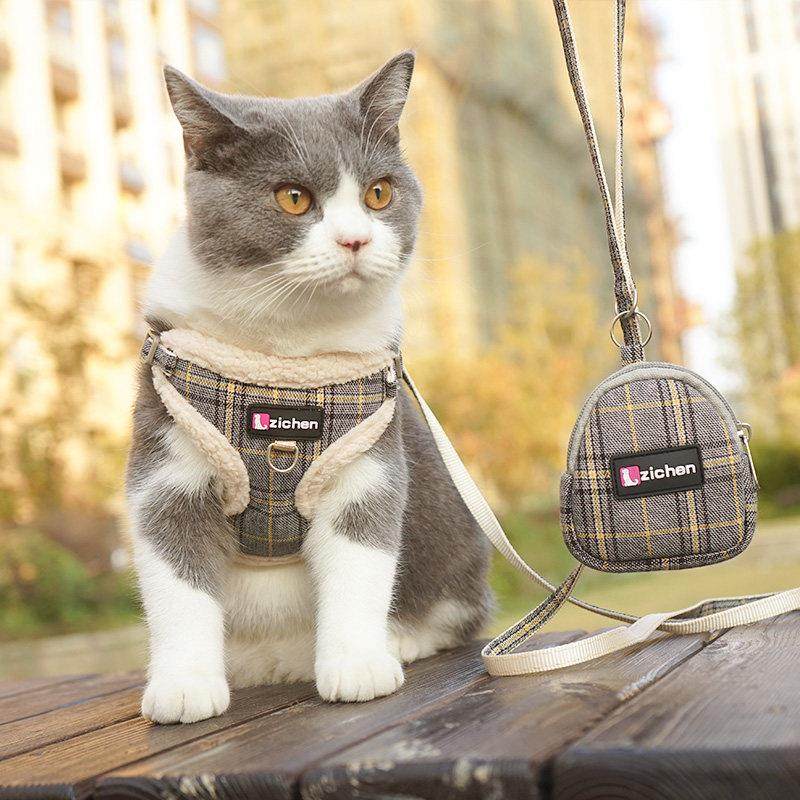背包背心式猫牵引绳背带狗链防挣脱宠物专用遛猫绳英短猫咪牵引绳,宠物/宠物食品及用品,狗牵引绳,淘宝优惠券,粉丝福利购,淘宝优惠卷