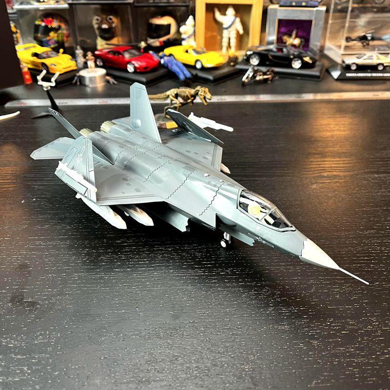 1:72合金飞机模型歼35隐形战机成品驾驶舱门可开关机翼可折叠