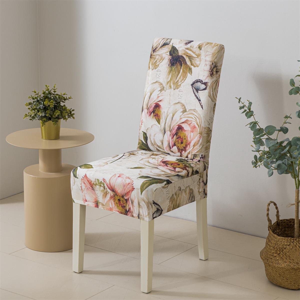 万能通用餐桌椅子套罩裙边一体防滑家用木板凳子套座椅罩四季通用