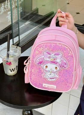 幼儿园女童书包1-3岁粉红色紫色可爱卡通女背包2024新儿童小班