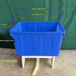 塑料水池带水管盆子家用洗碗槽工地出租屋厨房水槽大号特厚拖把池