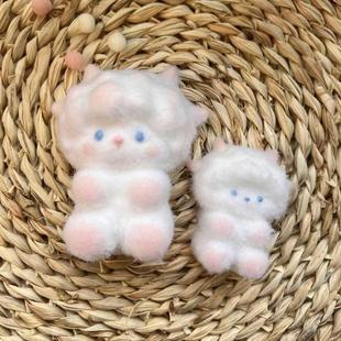 羊咩咩捏捏乐矽胶模具diy手工模具食品级矽胶翻模可做捏捏乐