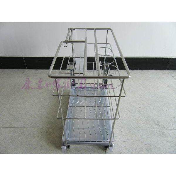 2014新款加粗不锈钢橱柜拉篮厨房储物刀架调味品拉篮调味刀架,家装主材,拉篮,淘宝优惠券,粉丝福利购,淘宝优惠卷