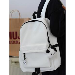 书包初中女生大学生原创简约双肩包设计感小众高中生百搭电脑揹包