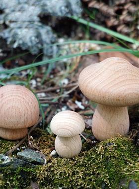 森林蘑菇树景观装饰原木厨房家具精油扩散木幼儿园装饰