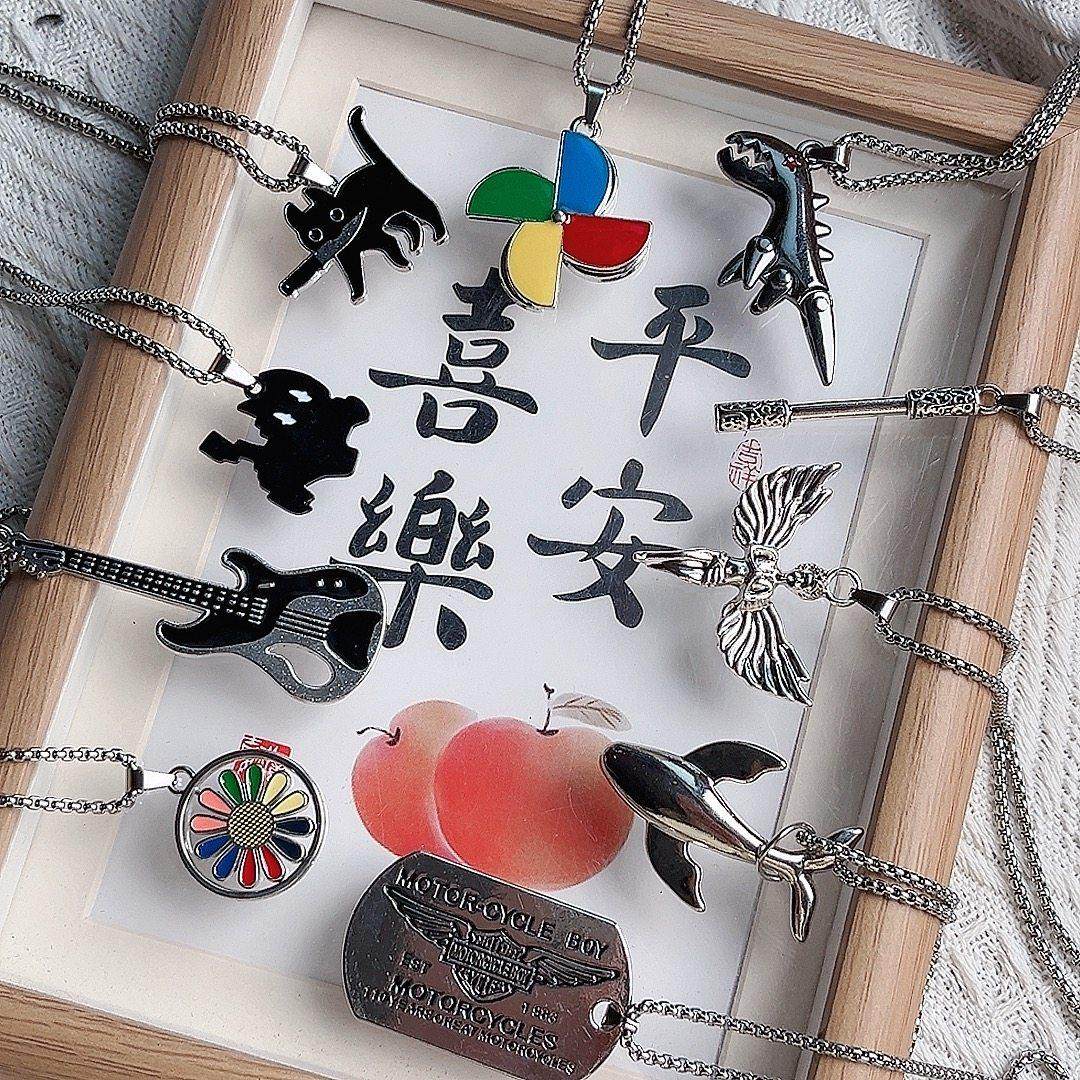 超酷个性儿童时尚项链夏季金属嘻哈挂件男童卫衣链女童配饰项链潮,童装/婴儿装/亲子装,项链,淘宝优惠券,粉丝福利购,淘宝优惠卷