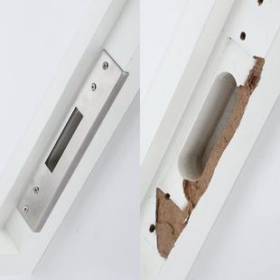 卧室门框锁槽损坏锁孔挡片加长包边专用修复锁扣板门锁导向片木门