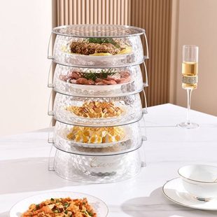 收纳物多层家用菜罩菜盘菜罩菜剩果盘保温餐桌罩虫防尘食多功能