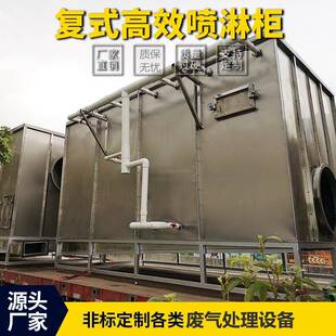 喷淋塔水洗柜 喷淋柜喷淋净化设备卧式