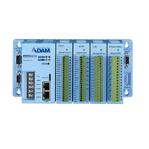 电力行业应用4槽分布式数据采集控制系统ADAM-5000L/TCP-BE