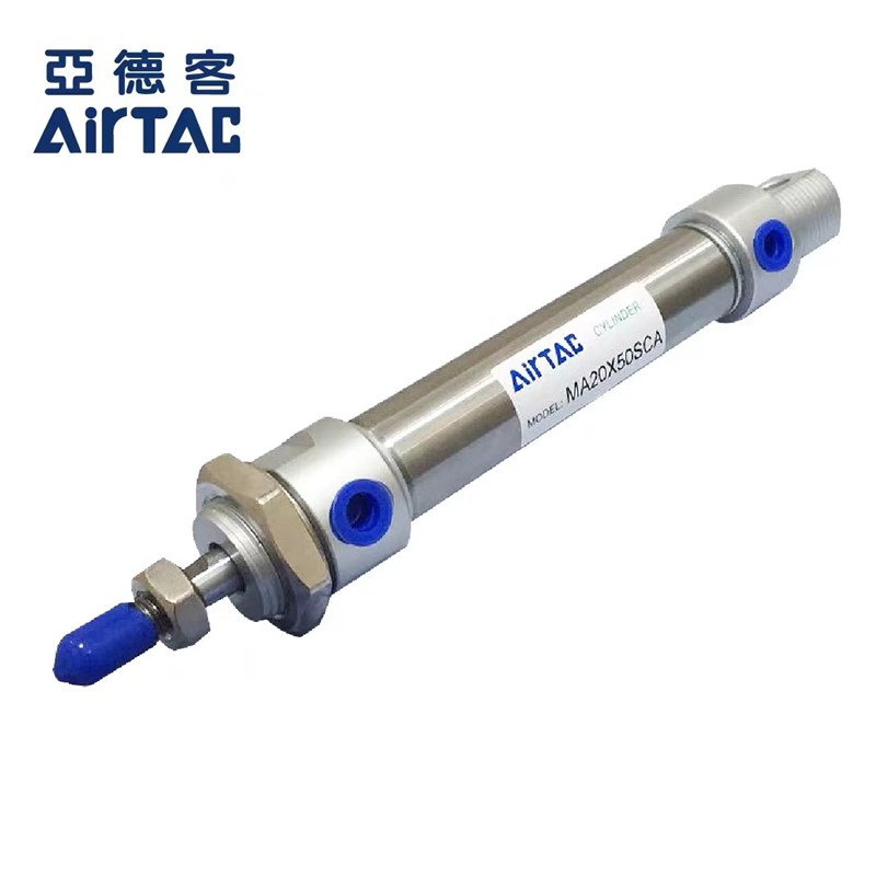 亚德客原装迷你气缸MAC32/40/50X75X100X175X200X300X500SCA/U/CM