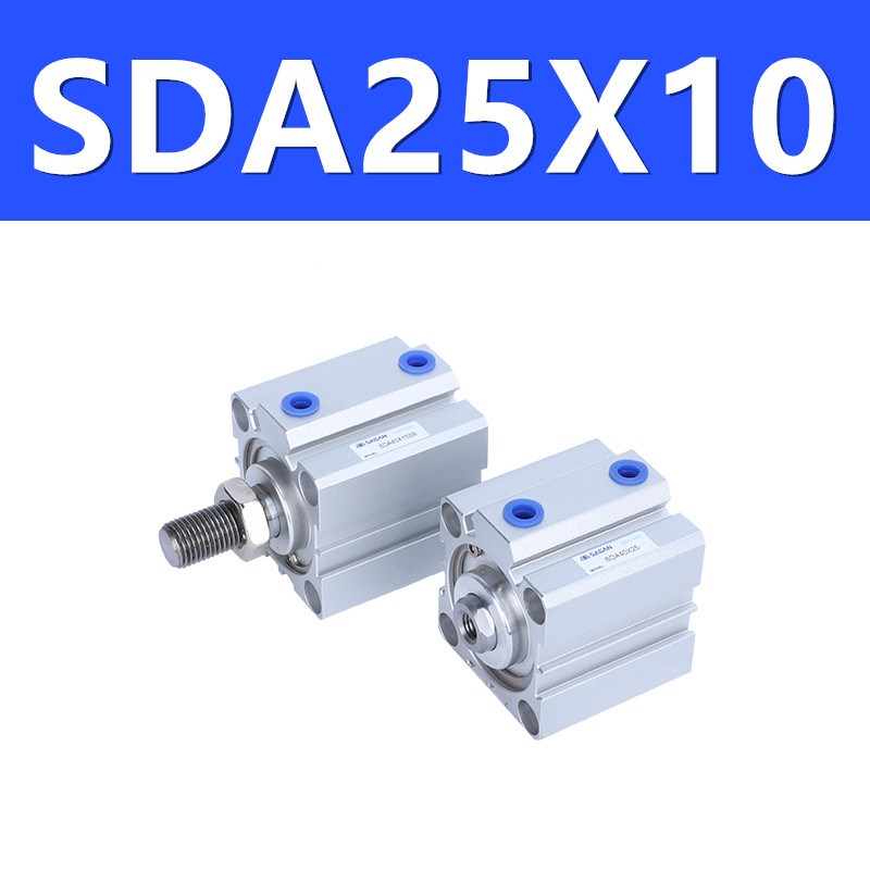 原装薄型气缸SDAS SDA25 32x10X15x20x25x30x40x50x70x75x100-S-B