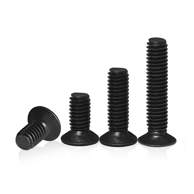 M2.5 M2.6 M3 M3.5碳钢铁黑色十字平头螺丝MKM螺钉沉头螺栓*3x4x5