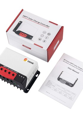 MPPT太阳能控制器12Vq24V20A30A40A50A光伏板充电器铅酸锂电池