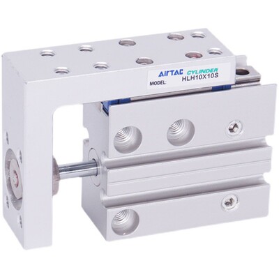 亚德客滑台HLH6/12X5X10X15X20X25X30X40X50X60S精密导轨小型气缸