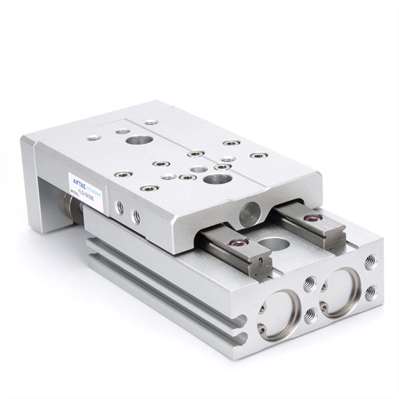 亚德客HLQ滑台气缸HLQL HLQ6 HLQ8 12 16 20 25X10X20X30X40X50S