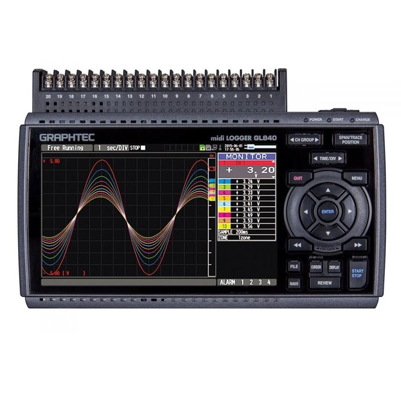 图技GRAPHTEC midi LOGGER GL840K-M多通道数据存储温度采集记录