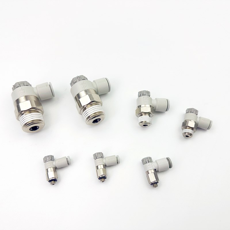 SMC调速节流阀推锁式AS1201F-M5-04A/06A AS2201F-01/02-06/08SA