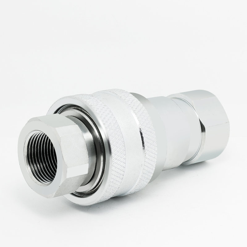 ISO7241-1B开闭式液压快速接头碳钢液压管接头1/2油压快接接头3/8