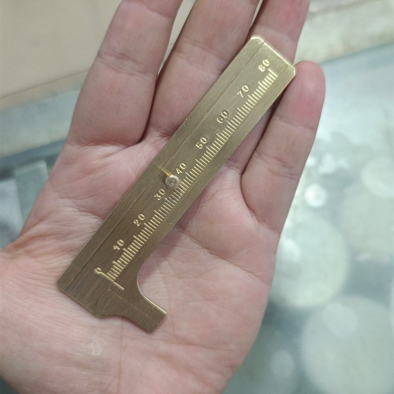 文玩铜卡尺珠宝高精度小型游标卡尺数显家用测量工具油标迷你