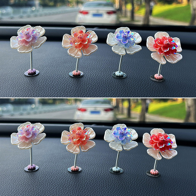 车载摇头水晶花摆件仪表台车上内饰招财猫装饰品汽车用品大全网红,工业油品/胶粘/化学/实验室用品,实验室漏斗,淘宝优惠券,粉丝福利购,淘宝优惠卷