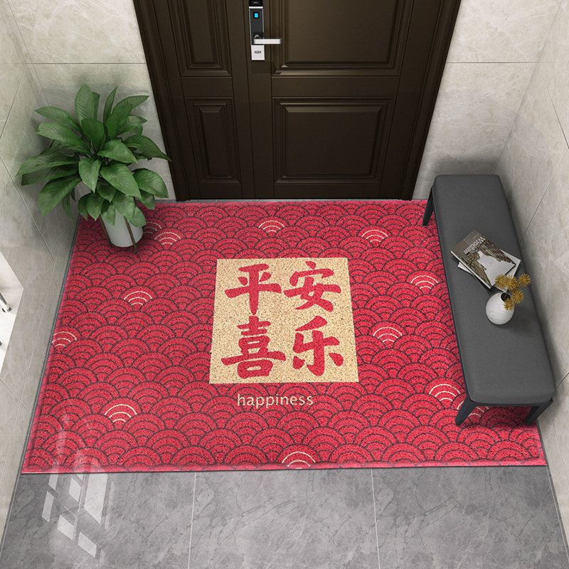 大门地垫进门家用入户门垫红色门口门外出入平安进户门地毯