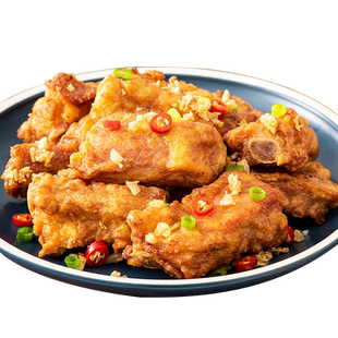 美好优选中段排骨蒜香排骨半成品商用批发预制菜冷冻空气炸锅食材