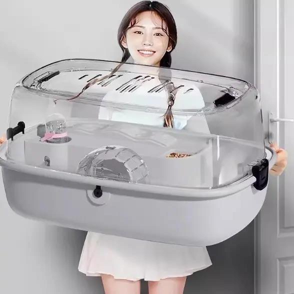 仓鼠笼子金丝熊便宜大的豪华别墅专用房子秋冬亚克力用品全套透明
