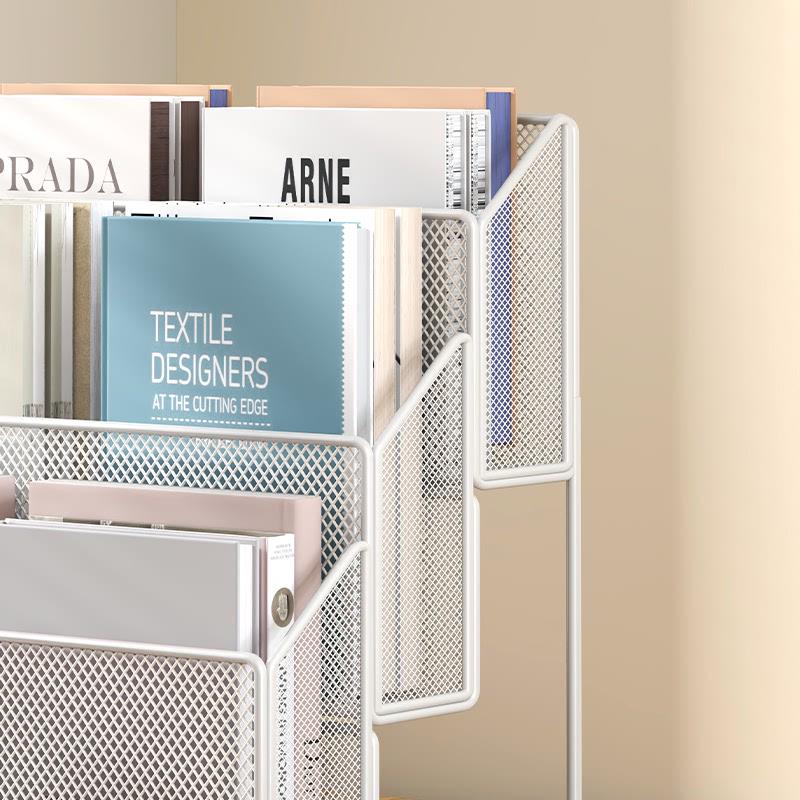 书架整理收纳盒儿童绘本书籍置物架多层图书文件柜家用装书整理