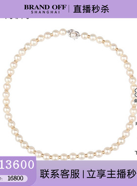 中古95新TASAKI塔思琦海水珍珠金环串珠项链92546cm