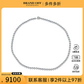 中古95新TASAKI 塔思琦 银灰色海水珍珠串珠长项链92563cm