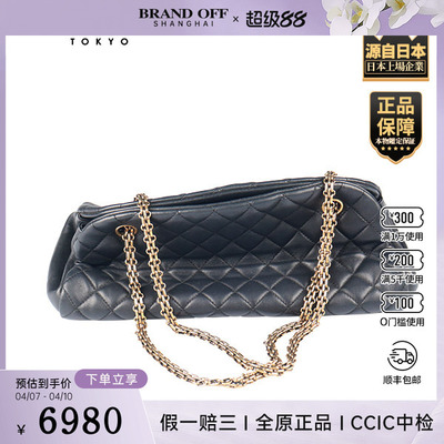 「8.5新」CHANEL(香奈儿)MADEMOISELLE BOWLING黑色羊皮单肩包
