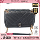 肩背包黑色羊皮中号斜挎包 SERPENTI 「9.0新」BVLGARI 宝格丽