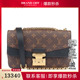 中古85新LV路易威登MARCEAU黑色MONOGRAM斜挎包二手奢侈品包包