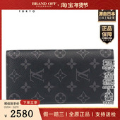 BRAZZA 中古9新LV 路易威登 钱夹ECLIPSE黑花钱包