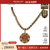 中古95新 18k古董吊坠项链18K黄金63cm