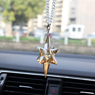 流星锤水晶车载挂件汽车内后视镜上装饰品挂饰女士2025新款高级感