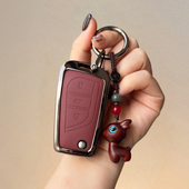 适用丰田卡罗拉钥匙套雷凌车锐放锐志荣放rav4折叠壳汉兰达威兰达