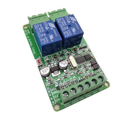 Modbus-Rtu 2路继电器输出 2路开关量输入 TTL/ RS485接口通讯