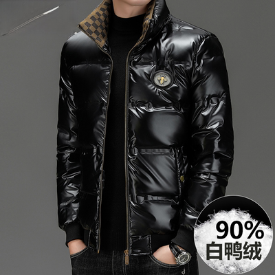 高端立领羽绒服男2025冬季新款