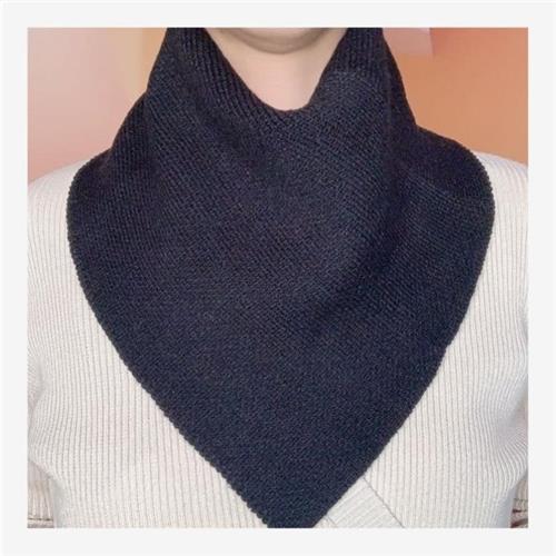 秋冬针织围脖保暖护颈假领方便套头脖套懒人围巾男女通用三角巾