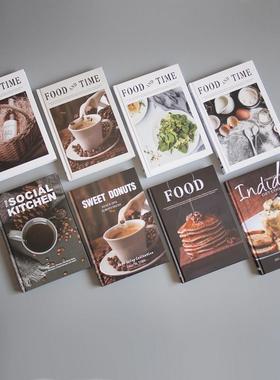 27CM精装西餐美食英文真书 餐厅厨房道具书 样板房陈列装饰书