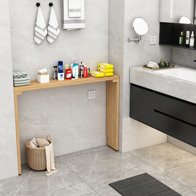 客厅沙发后靠墙角置物架床头尾超窄缝隙单层实木长条边桌书架落地