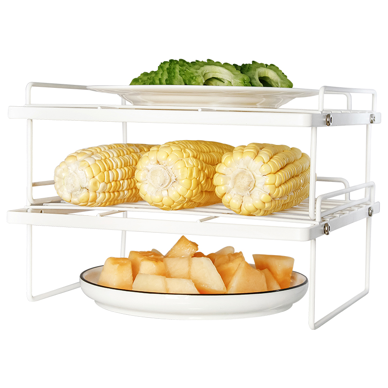 御仕家冰箱内备菜分层架 厨房放菜隔板收纳台面菜品配菜置物架子